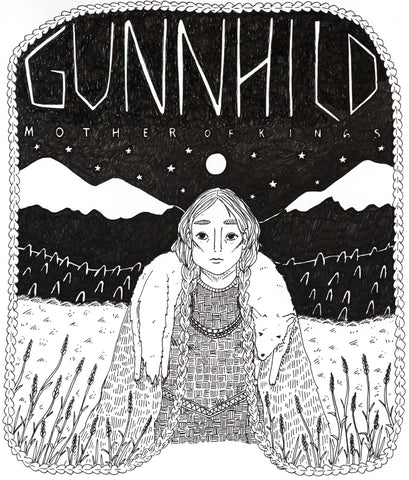 Minicomic of the story of Queen Gunnhild, a quasi-historical figure with magical powers